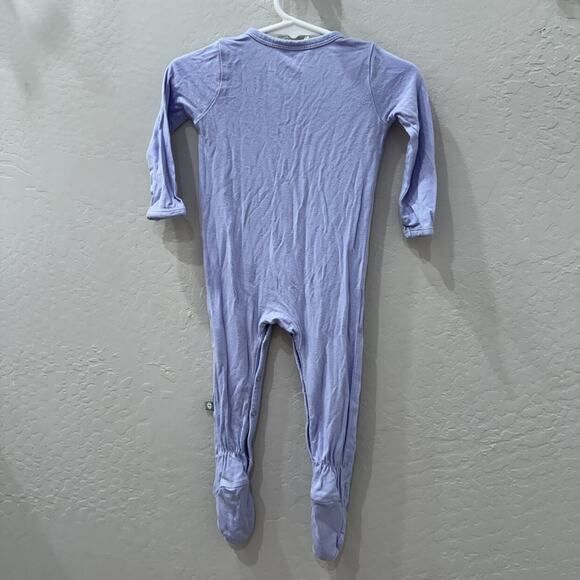 Kyte Baby Lilac Snap Footie Pajamas - Picture 4 of 7